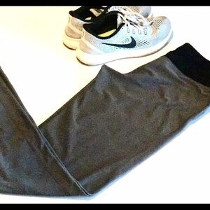 Gray & Black Yoga Pants